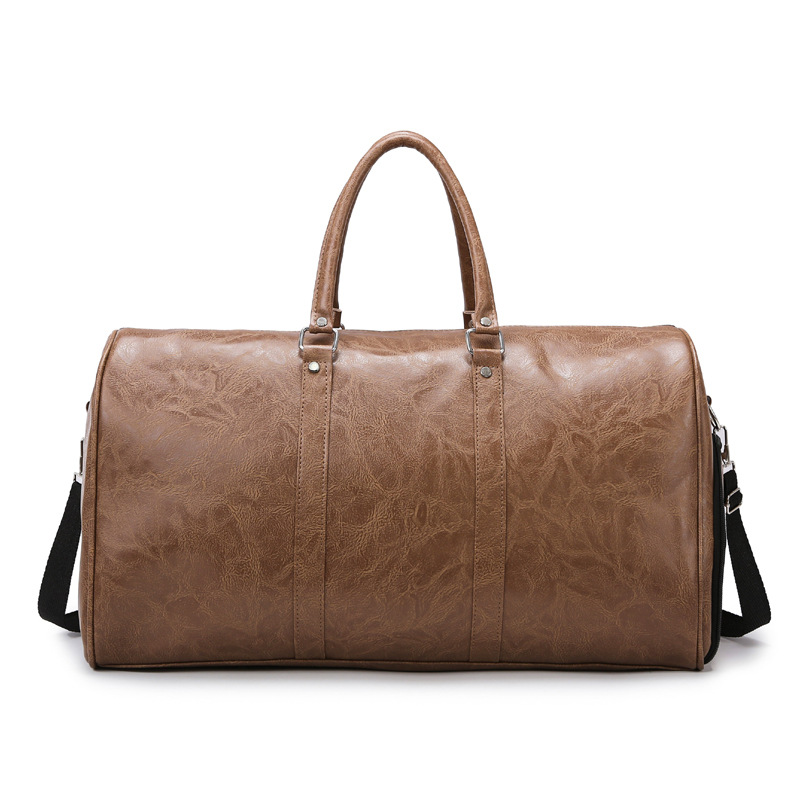 Herren-Reisetasche aus PU-Leder mit großem Fassungsvermögen für kurze Strecken, Umzüge, Geschäftsreisen, Handgepäck für Herren_voghion.com