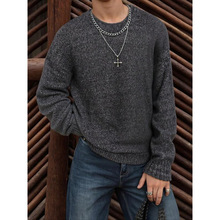 Y 71634 Vintage crew knit sweater ����Բ��ë�¿羳����ͨ