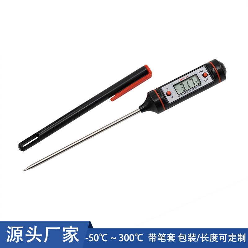 Оптовая WT-1 кухня Выпечка еда электронный масляный Термометр Зонд из нержавеющей стали с пеналом Барбекю Стейк Термометр