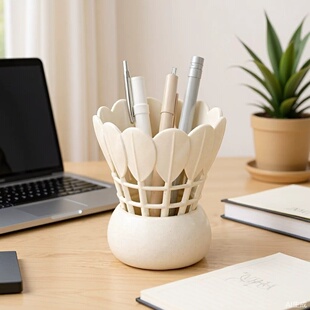 ��ë��PͲ3D��ӡ�ռ{Ͳ�羳���NBadminton Pen Holder