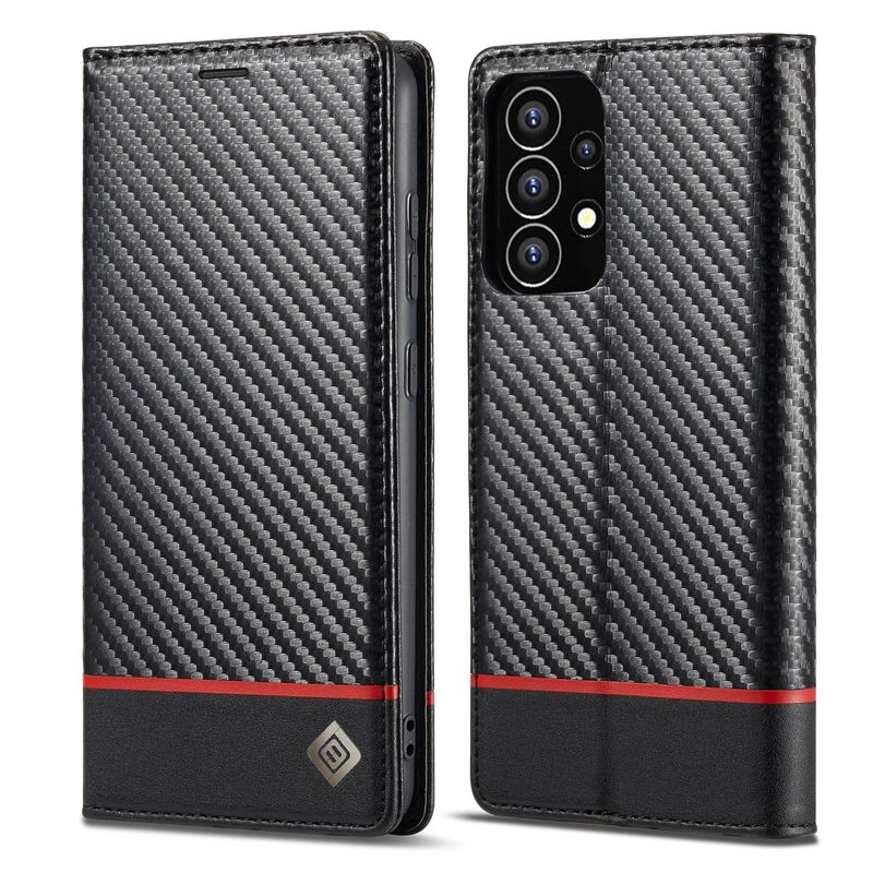 LC.IMEEKEはサムスンa 53 5G携帯電話カバーa 53炭素繊維携帯電話ケースa 53吸合皮カバーに適している|undefined