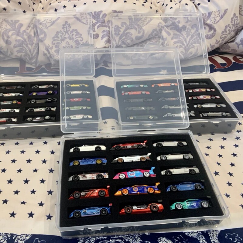 Hot Wheels Storage Box Alloy Car Model Minigt1:64 Kidsren's Toys Domeka Transparent Display Stand