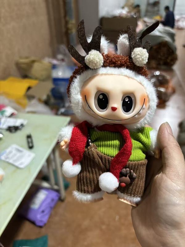 泡泡玛特拉布布南瓜搪胶公仔labubu玩具万圣节手办毛绒盲盒迷你|undefined
