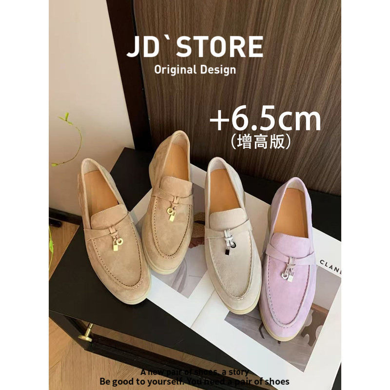 In Stock~6.5Cm Hidden Heel Lp Loafers for Women, Old Money Style with Tassels and Buckle, Slip-On Soft Sole Loafers, Moccasins In Stock~6.5Cm Hidden Heel Lp Loafers for Women, Old Money Style with Tassels and Buckle, Slip-On Soft Sole Loafers, Moccasins