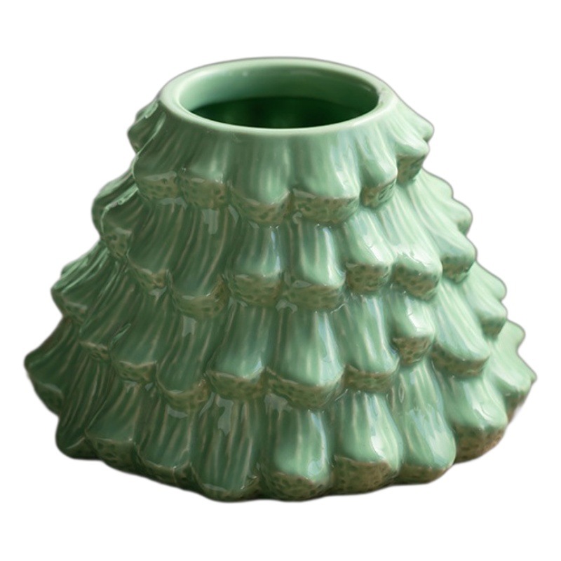 Decoración para el hogar atmósfera jarrón decoración de la sala de estar decoración de árbol de Navidad flor de la cocina contenedor