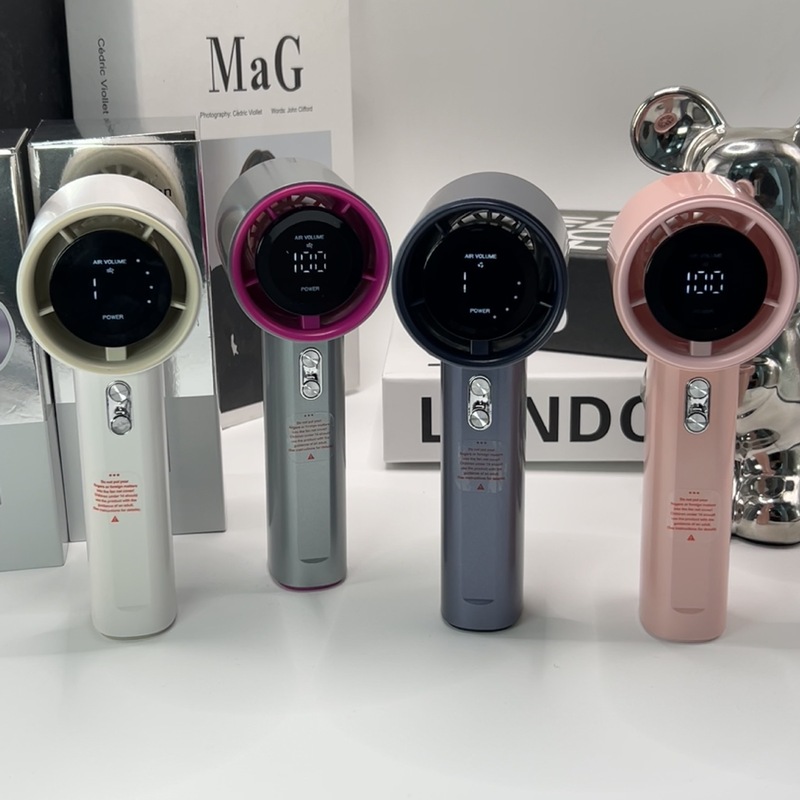新しい 100 スピード高速ハンドヘルドファン USB ミニポータブル充電タービン小型ファンデスクトップ小型扇風機|undefined