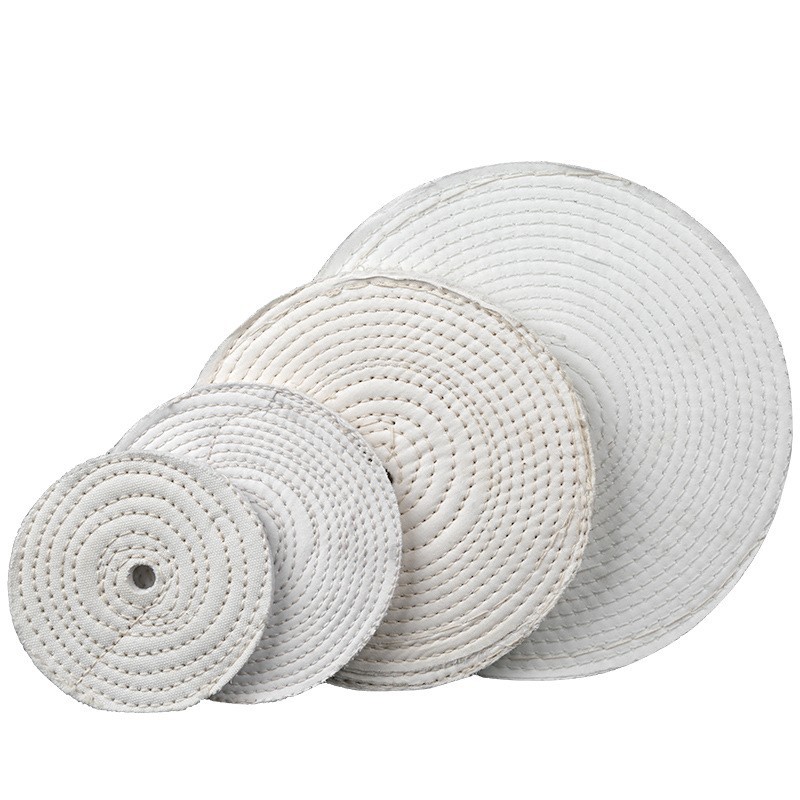 曼沙锐白布轮布轮抛光布轮车线布轮金属抛光布轮镜面抛光100-