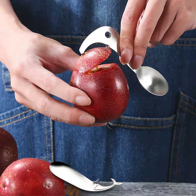 鸿俊达304不锈钢百香果开果器创意造型厨房工具水果开壳器开果器