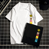 Short sleeved T-shirt Chaopai 2022 new pattern lovers pure cotton Solid Easy Large T-shirts clothes