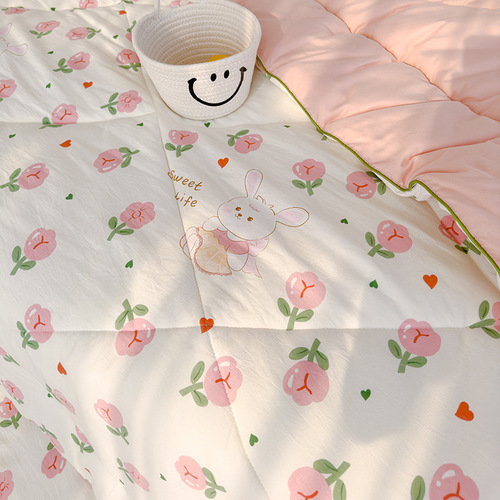 A Class Maternal and Child Grade Soy Fiber Spring and Autumn Quilt Core Washable Thick Warm Winter Quilt for Children and Babies Wholesale