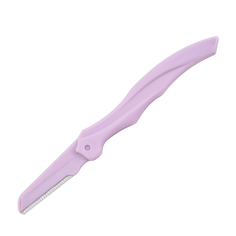 Raspador de Cejas de Acero Inoxidable para Principiantes, Cortador Plegable, Herramienta de Belleza Femenina