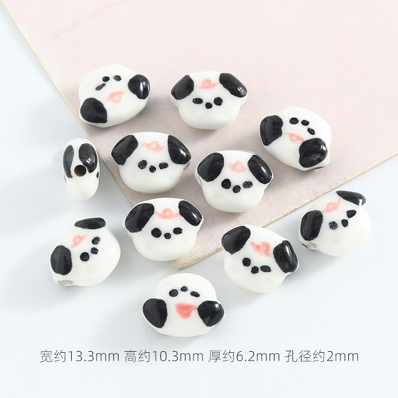 손으로 그린 ​​밀짚모자 개