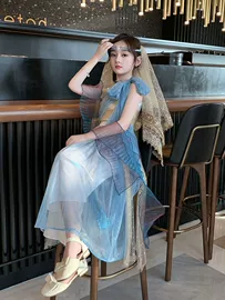 儿童表演服;舞台/表演服;汉服禅茶服