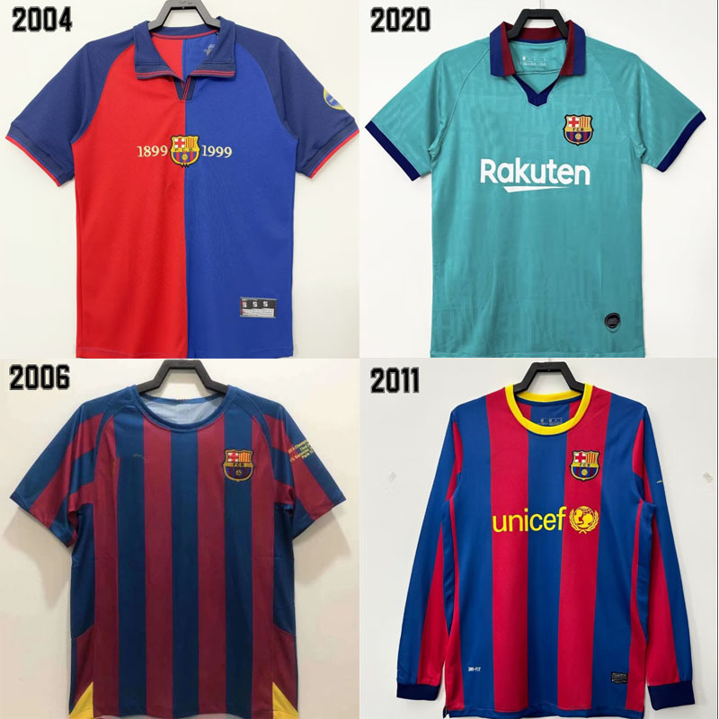 Vintage Jersey Barcelona Barcelona Thai High Match Nostalgic Football Jersey Top Men's T-Shirt Sweatshirt 16 Messi