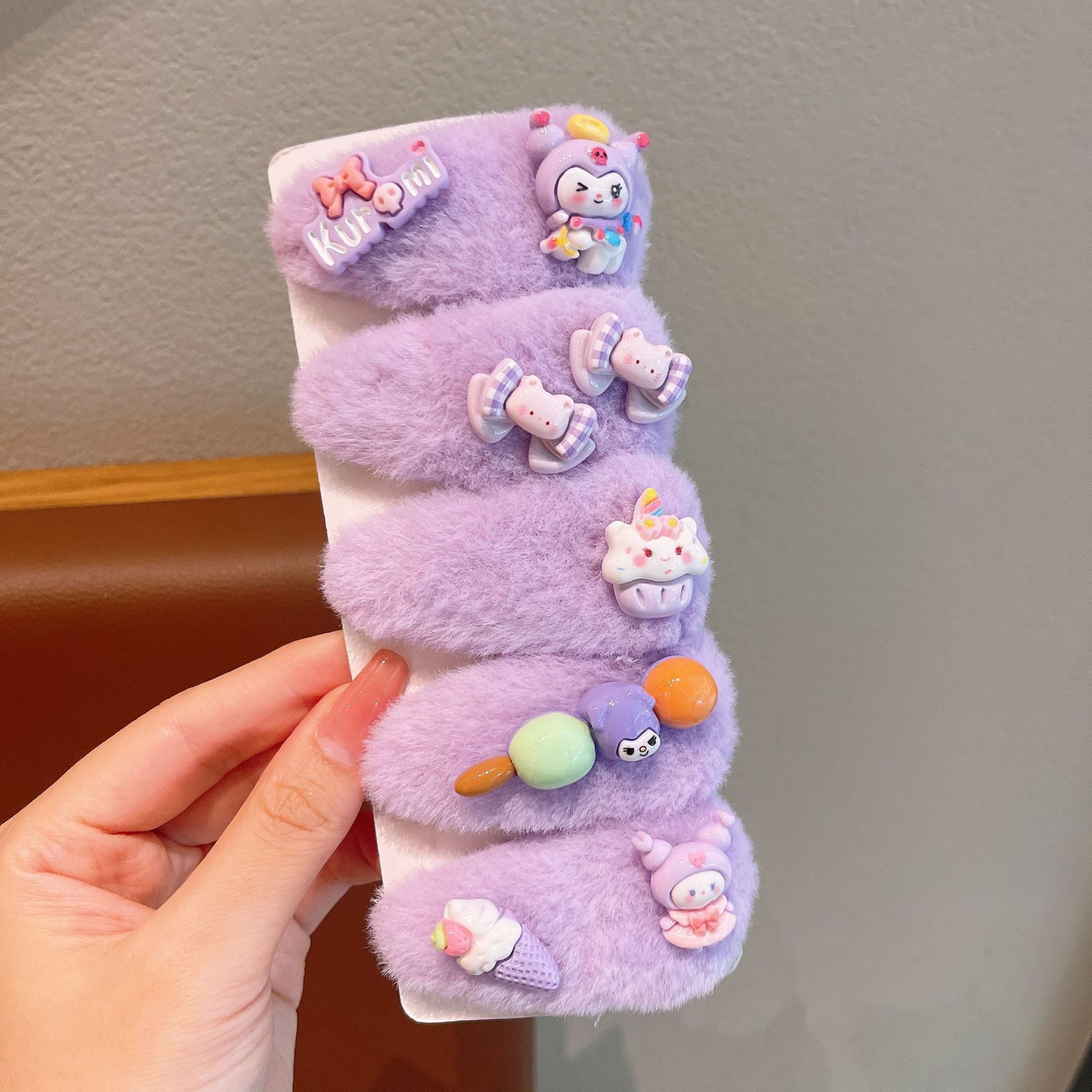 KULOMI Kids Hairpin Set Cute Sanli Pantalones Pequeñas Niñas Pequeñas Pequeñas