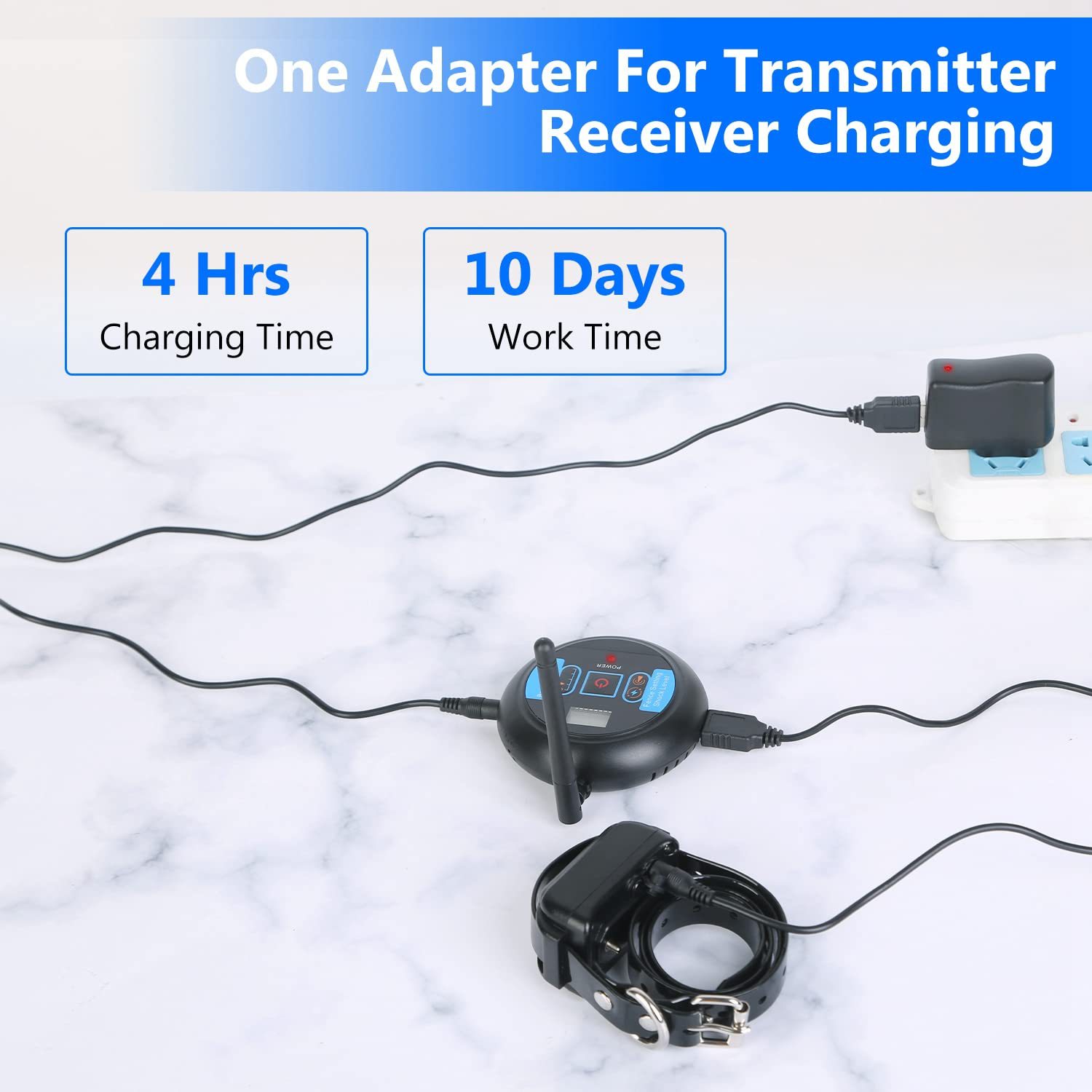 2022 valla para mascotas de control remoto inalámbrico choque eléctrico vibración collar electrónico LED eléctrico collar de juguete perro entrenador detener la corteza