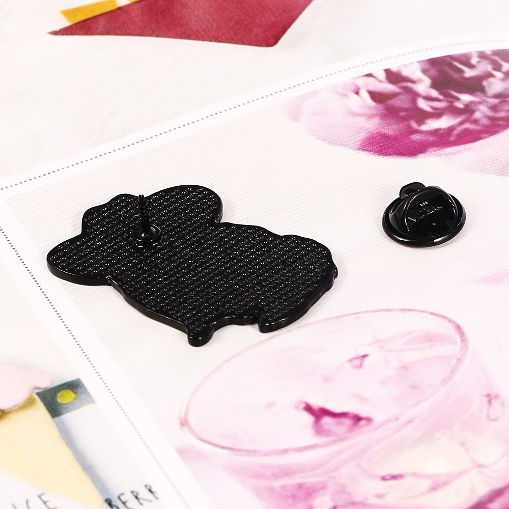 12g Weight Brooches Classification Casual, Daily Occasion Alloy Material Cattle, Cat Pattern Unisex Gender Cute Style Cute Pin Cattle Cat Alloy Unisex Brooches 6