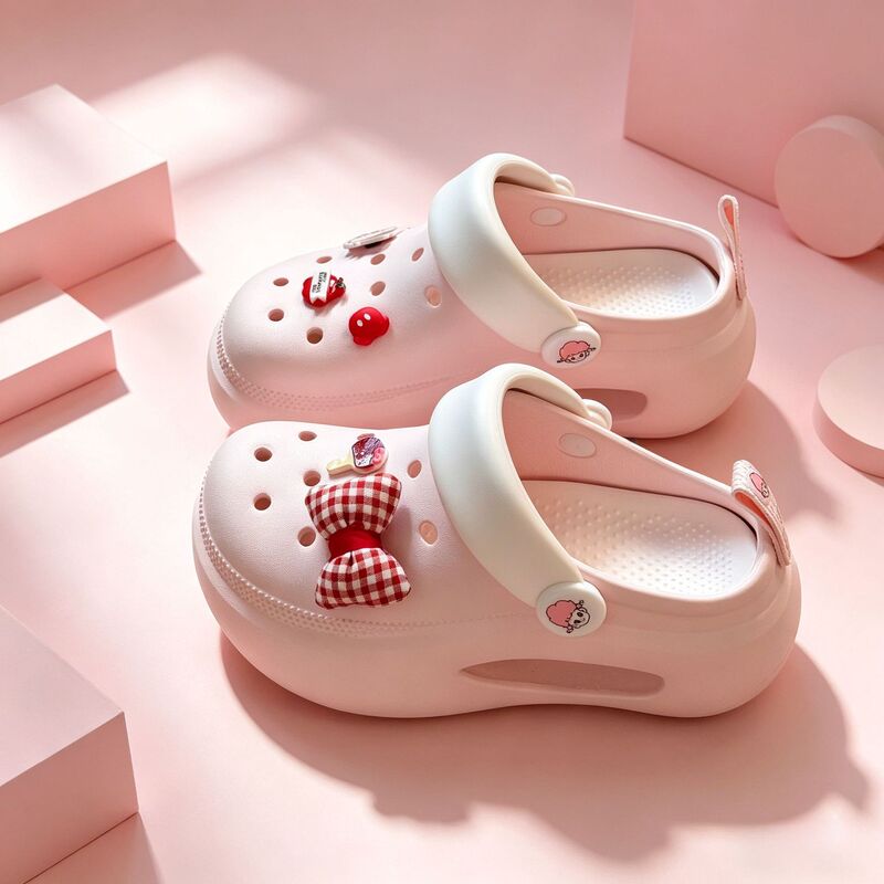 Croc-Style Shoes with Arch Support for Women, Suitable for Summer Outdoor Wear, Made of Eva, Non-Slip, Odor-Resistant, Thick-Soled, Height-Increasing, Soft-Soled, Comfortable, and Make Feet Appear Smaller Croc-Style Shoes with Arch Support for Women, Suitable for Summer Outdoor Wear, Made of Eva, Non-Slip, Odor-Resistant, Thick-Soled, Height-Increasing, Soft-Soled, Comfortable, and Make Feet Appear Smaller