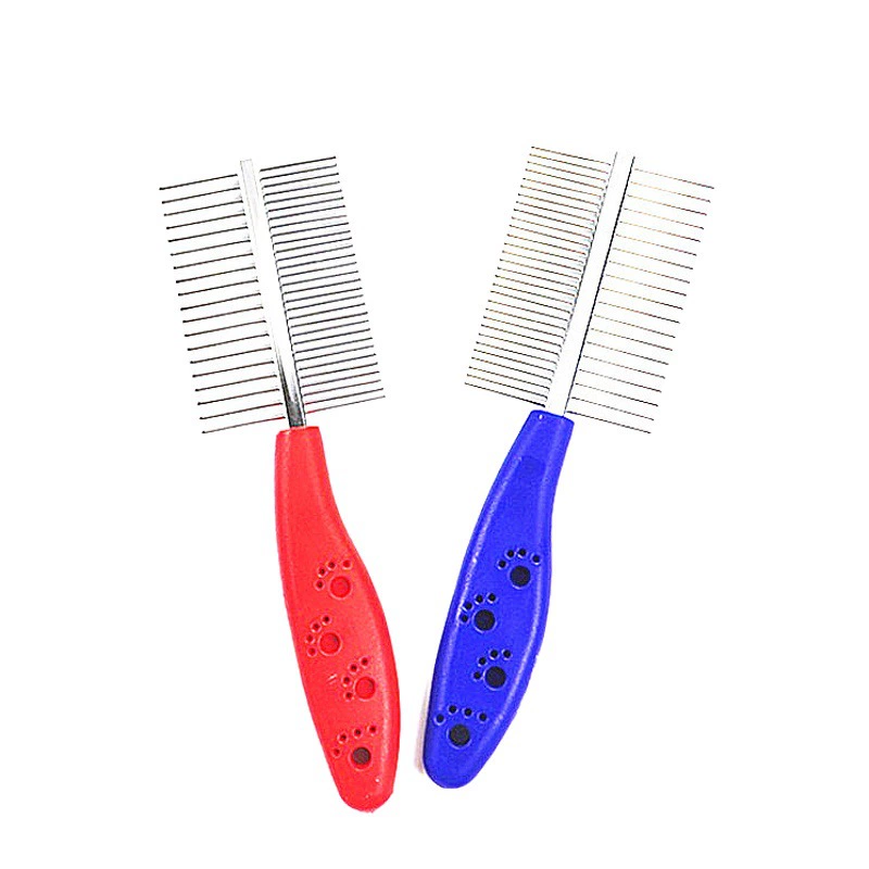 Заводская поставка для домашних животных гребень красота расческа Двусторонняя расческа из нержавеющей стали расческа от блох расческа