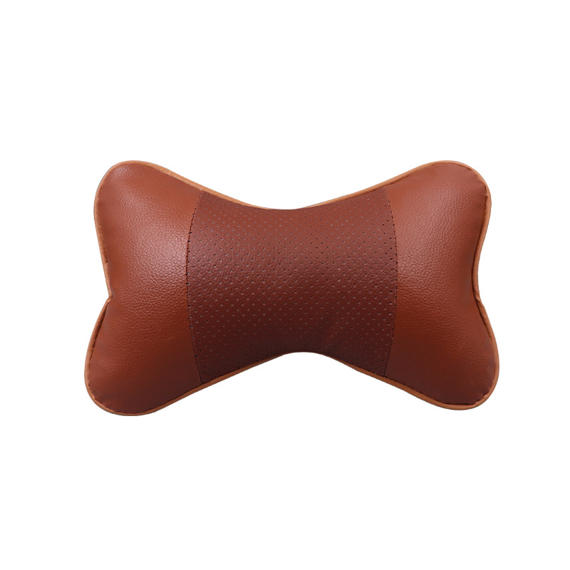 Almohada para el cuello del coche 4 piezas de cuatro piezas Almohada para la cintura del coche Accesorios interiores de cuero de cuatro estaciones