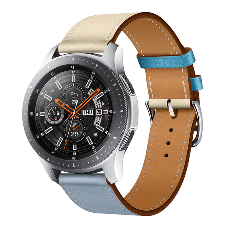 23# ice blue with Powder White