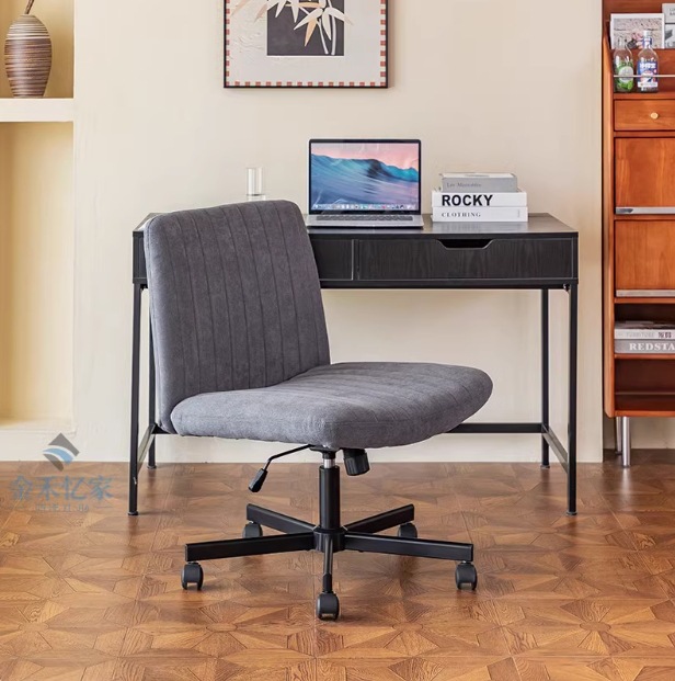 회색 [린넨] - 검정색 바퀴 달린 발