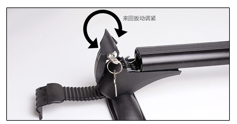 Car Roof Rack Luggage Rack Crossbar Universal Aluminum Shelf with Lock Spotlight Rack Frame Beam Load-Bearing Without Drilling