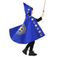 Halloween Magician Wizard Pointed Hat Children's Cape Cape European and American Party Party Performance Clothes Dress Up