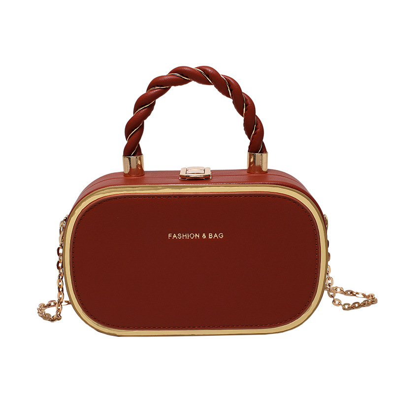 Kleine schoudertas voor dames modieuze handtas met ketting_voghion.com