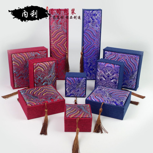 Wave flower tassel jewelry box ring pendant bracelet necklace packaging box jewelry gift box literary toy bracelet box