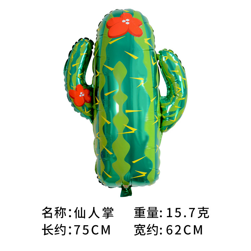 México fiesta de verano decoración fruta globo tropical cactus piña sandía taco fresa película de aluminio globo