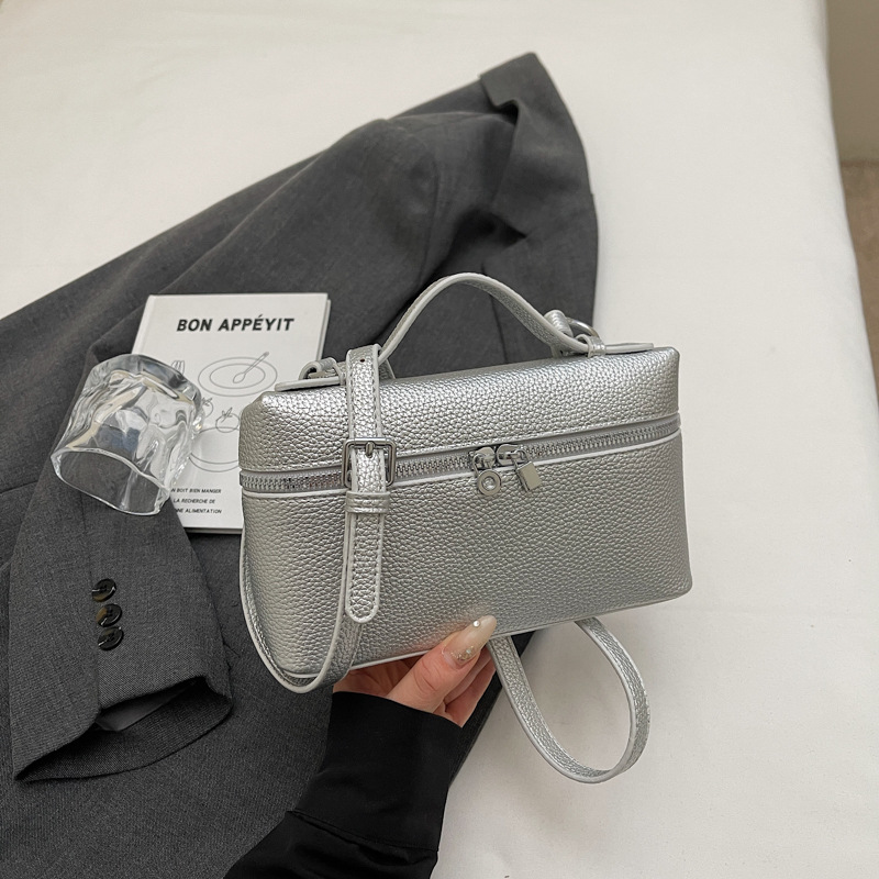 Coreana alta sensación bolso de mano pequeño bolso cuadrado para mujeres 2026 nueva moda estilo exterior ocio bolso de hombro