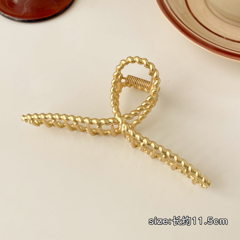 Accesorios para el cabello de Corea del Sur horquilla de acrílico de las mujeres de nuevo cuchara simple grande updo clip de pelo tocado