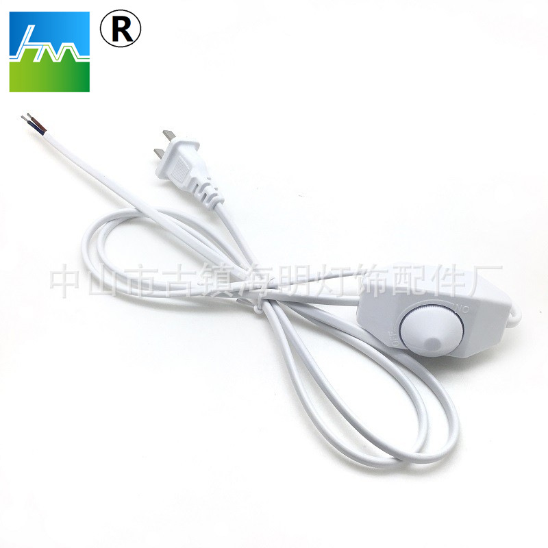 供应中国两扁插调光线 调温调光线 扁插调温线 60W温控电源线