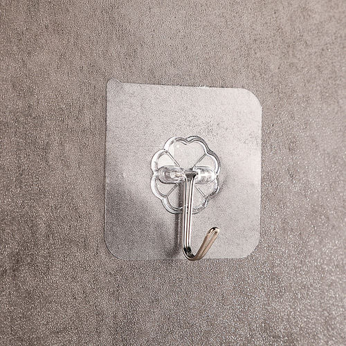 Small hook bathroom kitchen toilet hole-free invisible strong transparent adhesive hook glue street stall bulk wholesale