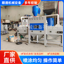 转盘式自动喷砂机通过式小型手动打砂箱无尘环保高压喷高压高效