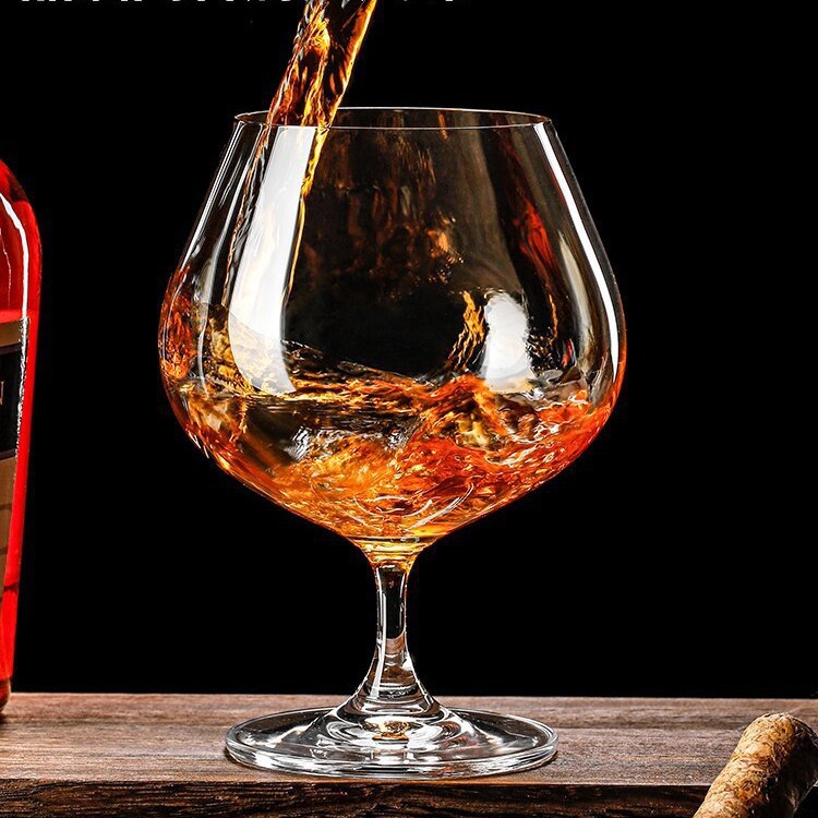 Tazas de brandy de cristal, tazas de vino alto alto, tazas de coñac altas, tazas de vidrio pequeñas, tazas de vino al por mayor