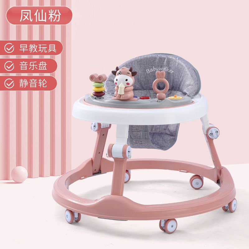 Andador para bebés que previene las piernas en forma de O y las caídas, apto para bebés de 6 a 18 meses, permite sentarse y ser empujado para ayudar a caminar y aprender a conducir.