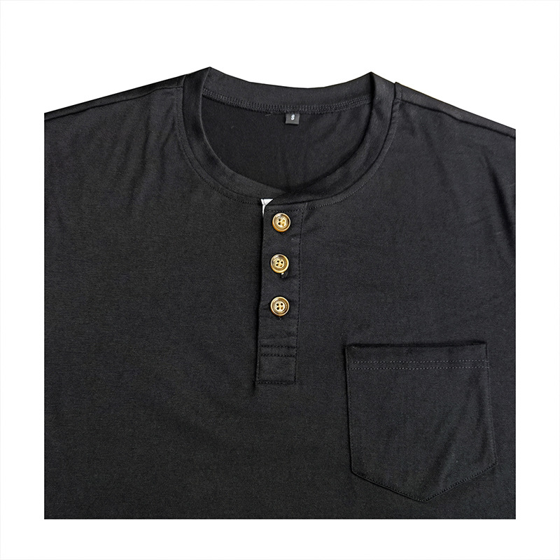 Herren Henley T-shirt Kurzarm Für Den Sommer In Der Herrenmode_voghion.com