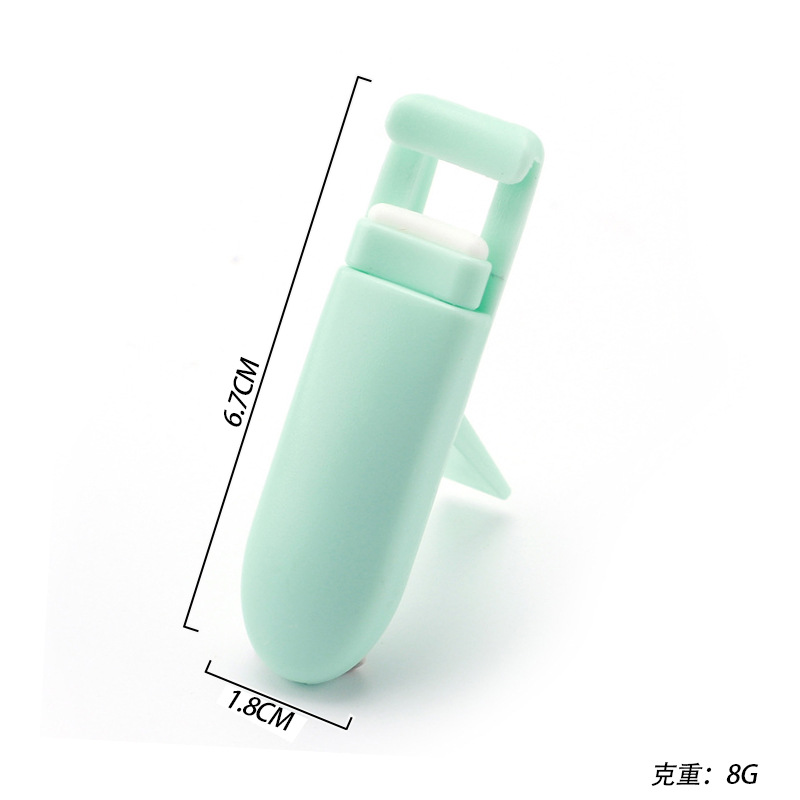 Mini Rizapestañas Portátil de Plástico, Sin Pellizcar, Clip de Pestañas de Gran Ángulo