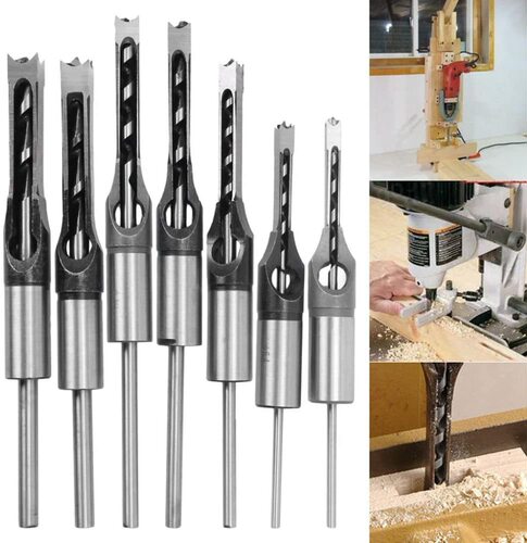 Woodworking square hole drill square tenon drill angle chisel wood tenon knife square hole opener woodworking tenon chisel square hole drill