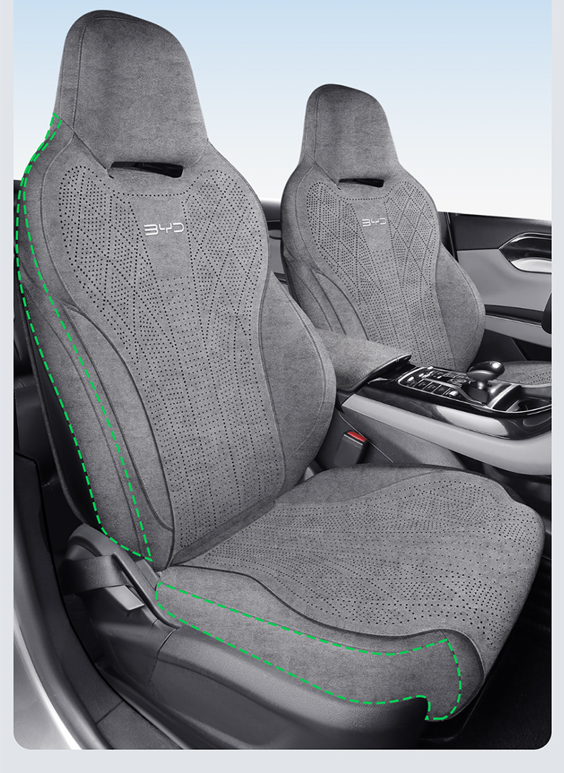 Byd Destroyer 05 Special Car Seat Cushion, Rams Perforated Breathable Full-Cover Anti-Slip Seat Cover