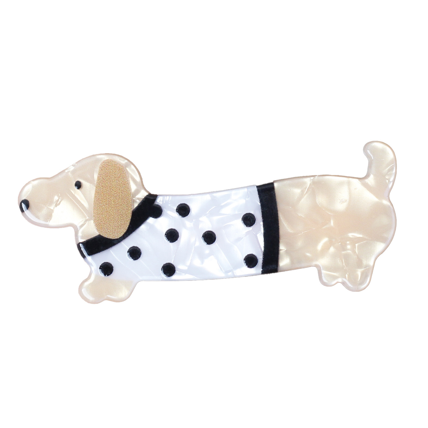 Nuevos lindos dibujos animados acrílicos perros clip de pelo para jóvenes con un corazón roto clip de peluquería clip de peluquería para niños clip de peluquería image 6