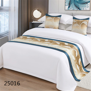 Hotel supplies linen bed end towel, bed flag, bed end pad, bed cover factory direct sales