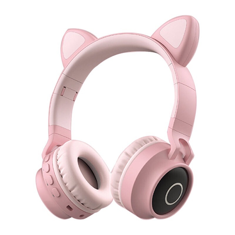 クロスボーダー爆型猫耳ネット赤発光bluetoothヘッドフォンヘッド装着式携帯電話無線折り畳み式カードヘッドセット|undefined