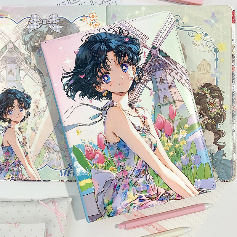 美少女战士b5笔记本日记本学生记事本手账本子 美少女战士彩页本|undefined