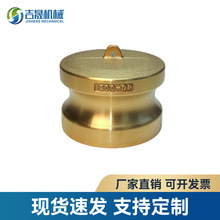 黄铜快速接头DP型凸轮锁紧扳把式快卡公堵头母头堵盖塞子堵头