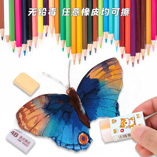 Bucket colored lead set student painting colored pencil 12 colors 24 colors 36 colors painting children's colored pencils