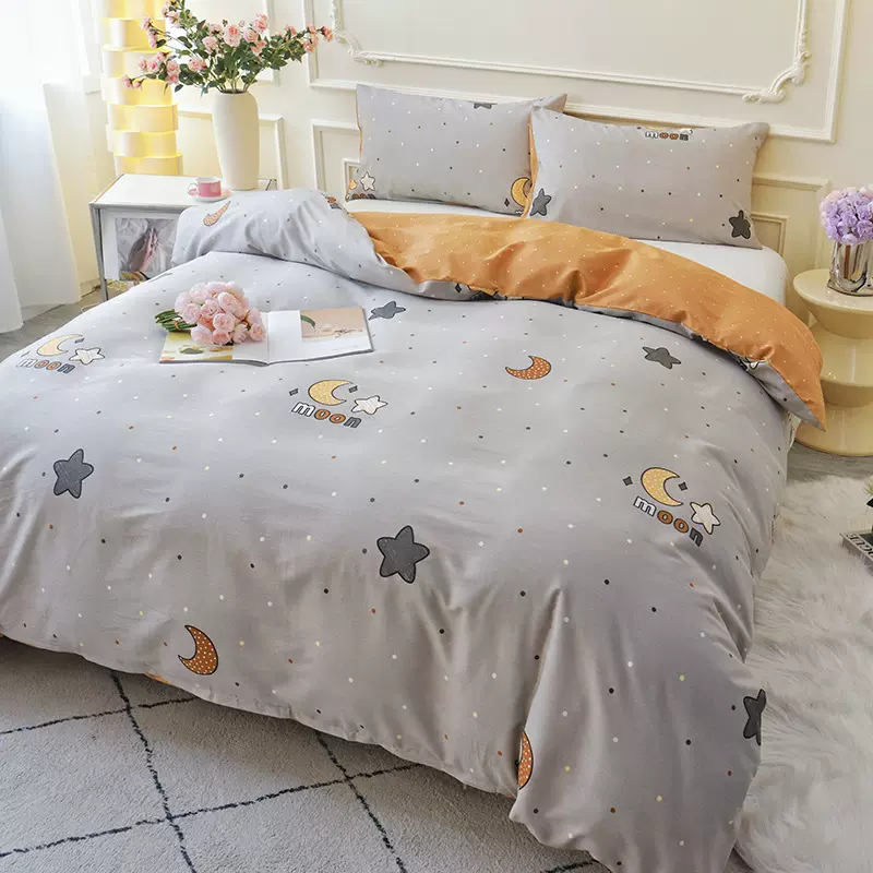 全棉被罩亲肤床上用品单被套学生宿舍单双人全棉被套批发