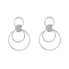 Fashionable accessory, metal earrings, ring, European style, wholesale